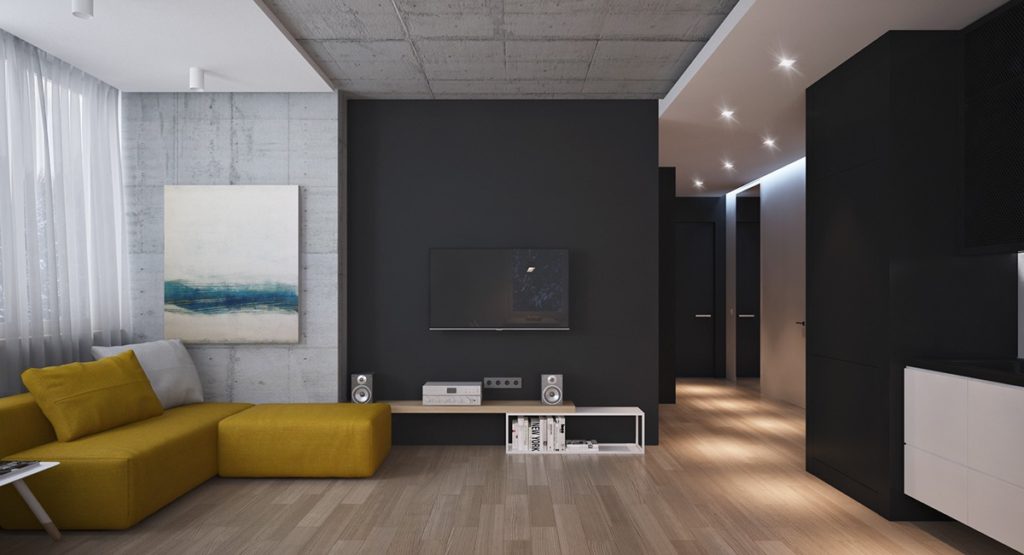 Living room by UMKY Design via 
