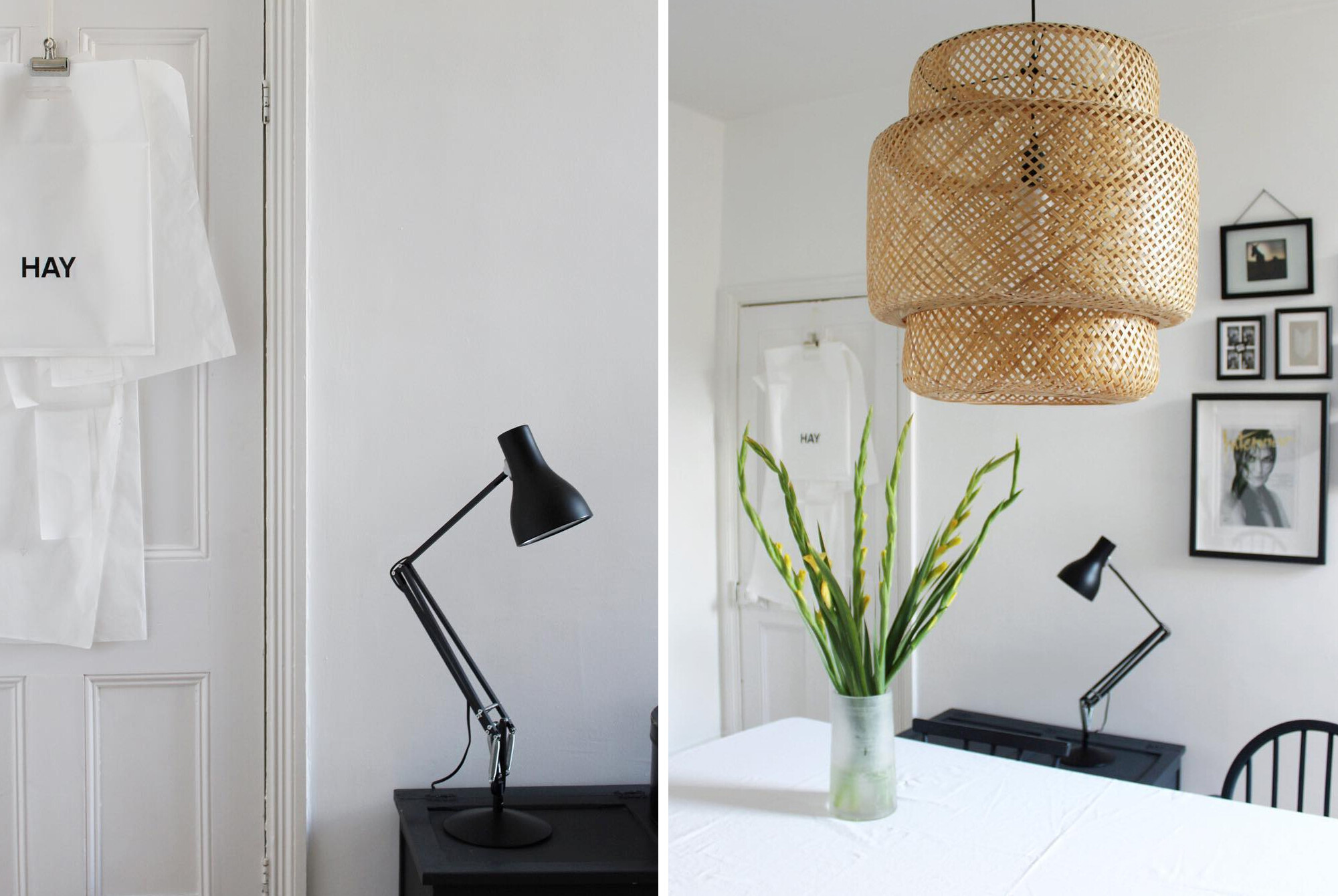 Anglepoise Type 75 lamp in Dan Hull's Home | Image courtesy of Millergrey