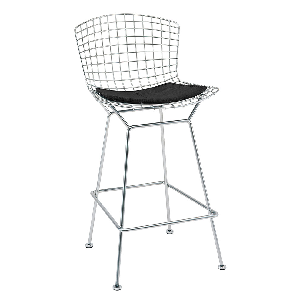 Knoll Bertoia Bar/ Counter Stool with Seat Pad - Utility Design Knoll Studio