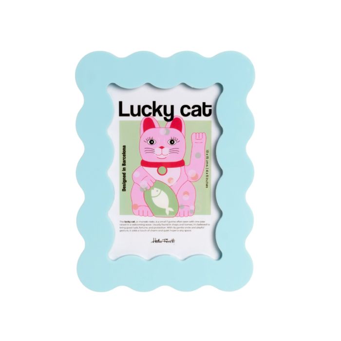 Helio Ferretti Petal Photo Frame 10x15cm - Turquoise