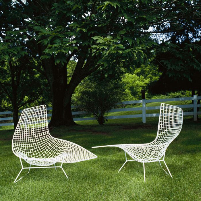 Knoll Bertoia Asymmetric Unupholstered Chaise