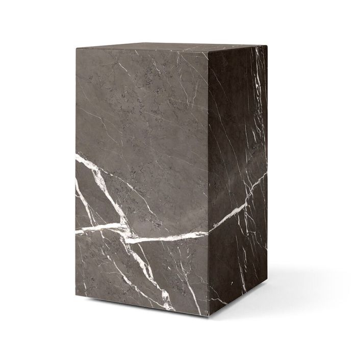 Audo Copenhagen Marble Tall Plinth - Brown & Grey Kendzo