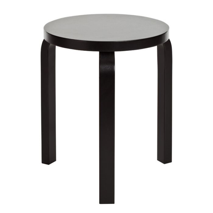 Artek Stool 60 - Black / Black
