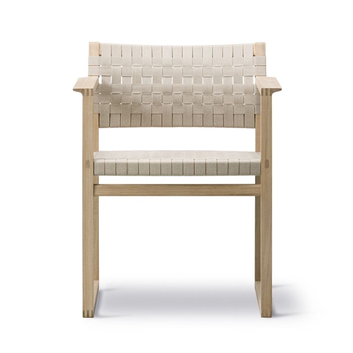 Fredericia BM62 Linen Webbing Armchair