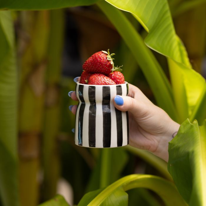 Cabana Black Candle - Lava Stone