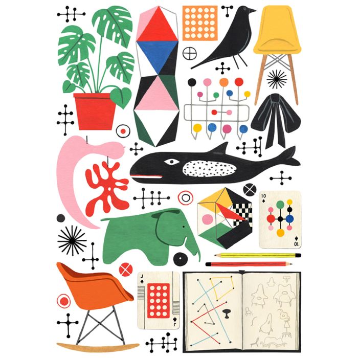 Happily Eames 1000 Piece Jigsaw Puzzle