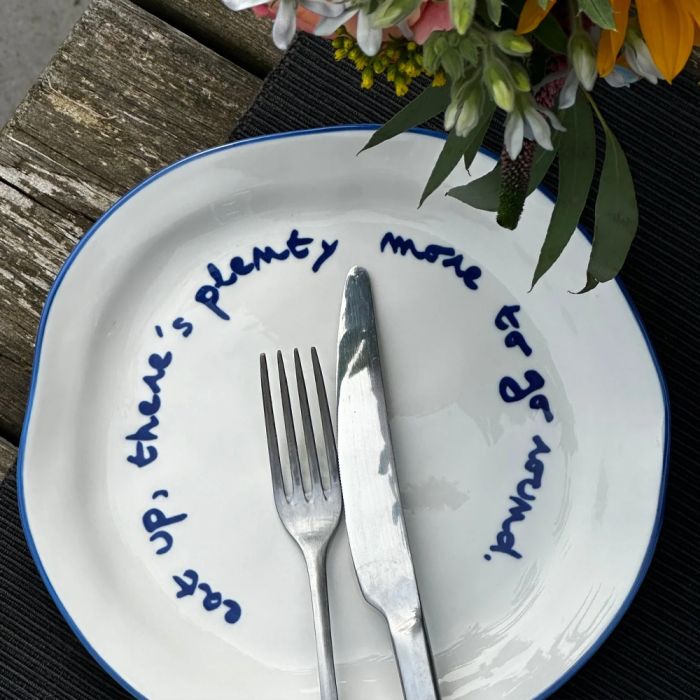 MAEGEN Statement Plate - Eat Up, There’s Plenty More to go Around
