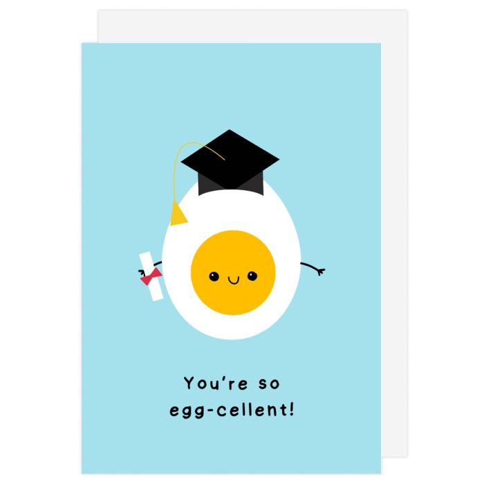 Egg-Cellent Graduation Card