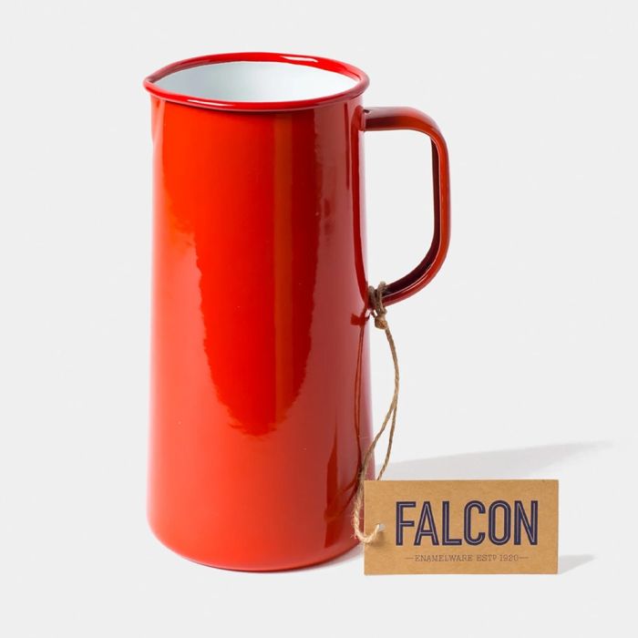 Falcon Enamelware 3 Pint Jug - Pillarbox Red
