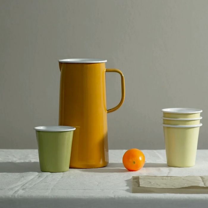 Falcon Enamelware 3 Pint Jug - Mustard Yellow
