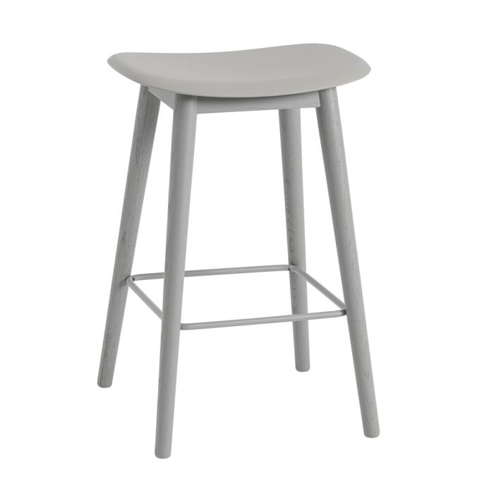 Muuto Fiber Bar / Counter Stool - Wood Base, Buy Online Today
