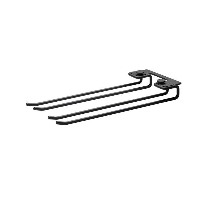 String Hanger Rack 20cm, Black 2 Pack