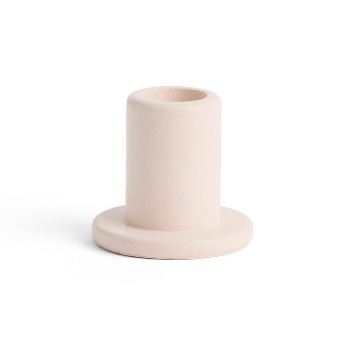 HAY Tube Candleholder Concrete - Light Pink