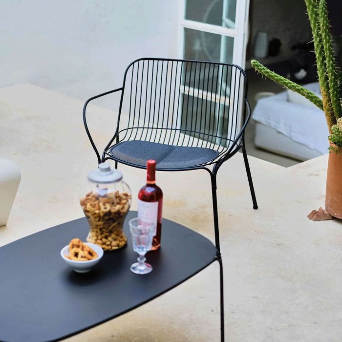 Kartell Hiray Lounge Chair Cushion, Anthracite