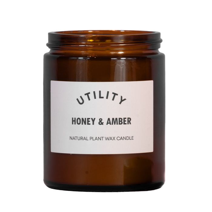 Utility Honey & Amber Scented Candle, 180ml