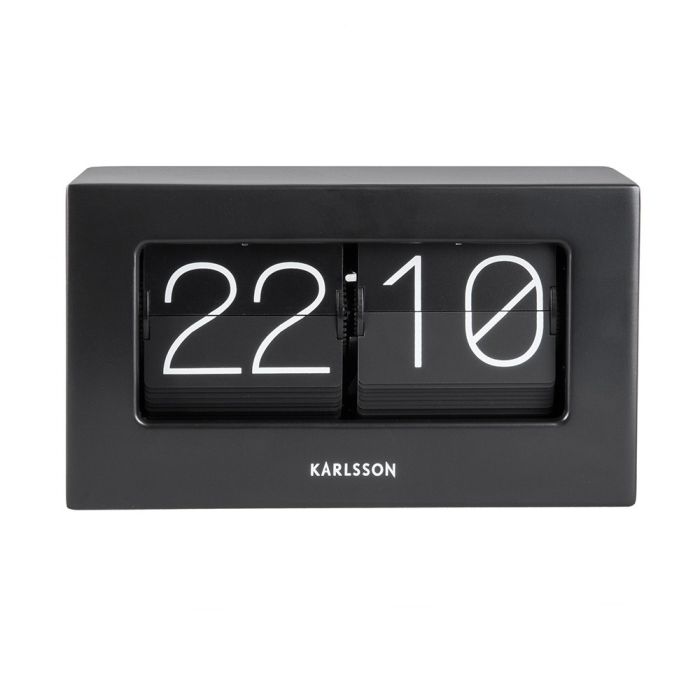 Karlsson Boxed Flip Wall/Table Clock  - Black