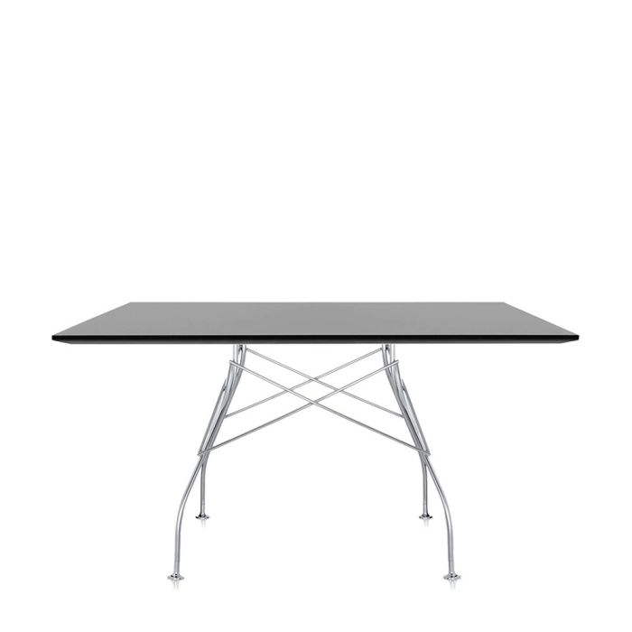 Kartell Glossy Table - Square Stoneware Marble