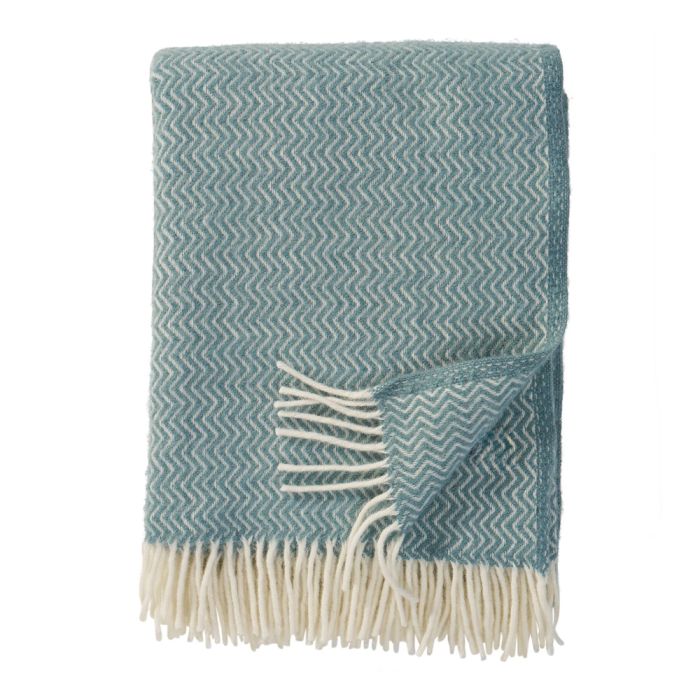 Klippan Lambswool Throw, Sorbet Silky Blue 