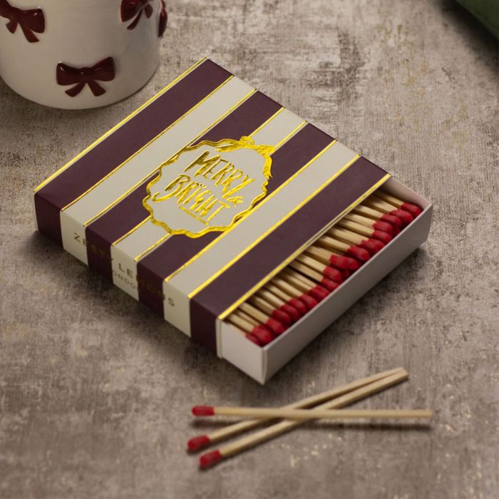 Zesty Lemons Christmas Matches - Merry & Bright