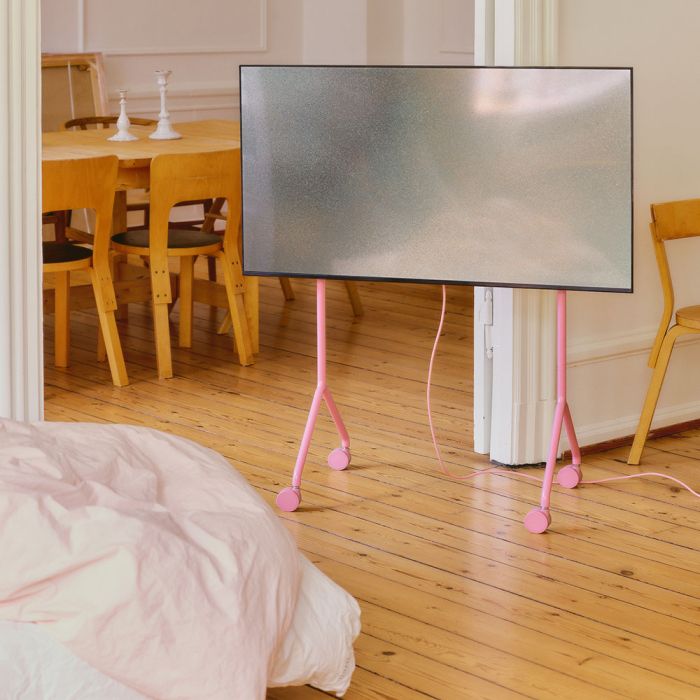 Pedestal Moon Rollin' TV Stand - Light