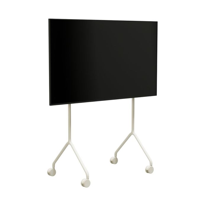 Pedestal Moon Rollin' Light TV Stand - Pearl