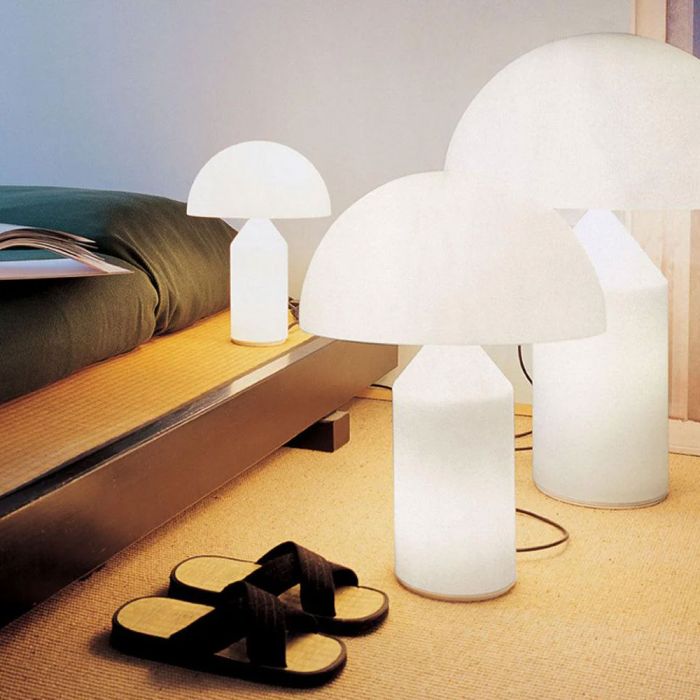 Oluce Atollo Lamp – Glass