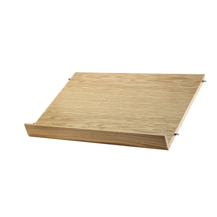 String Magazine Shelf Wood 58x30, Oak