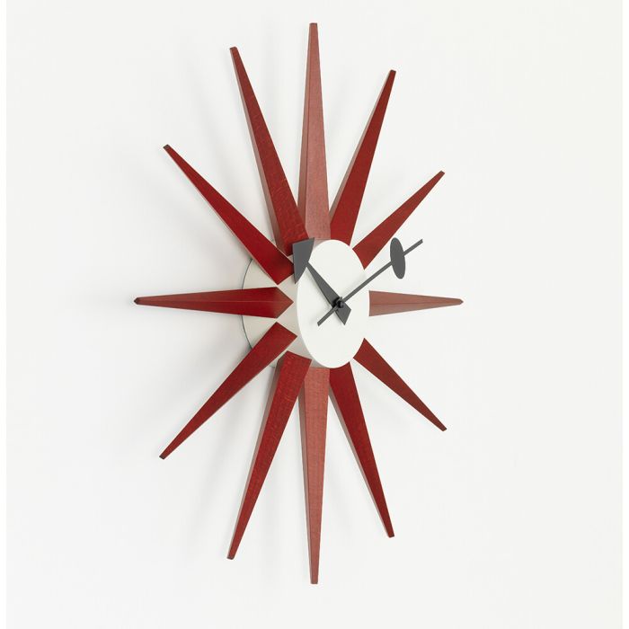 Vitra Sunburst Clock - Red