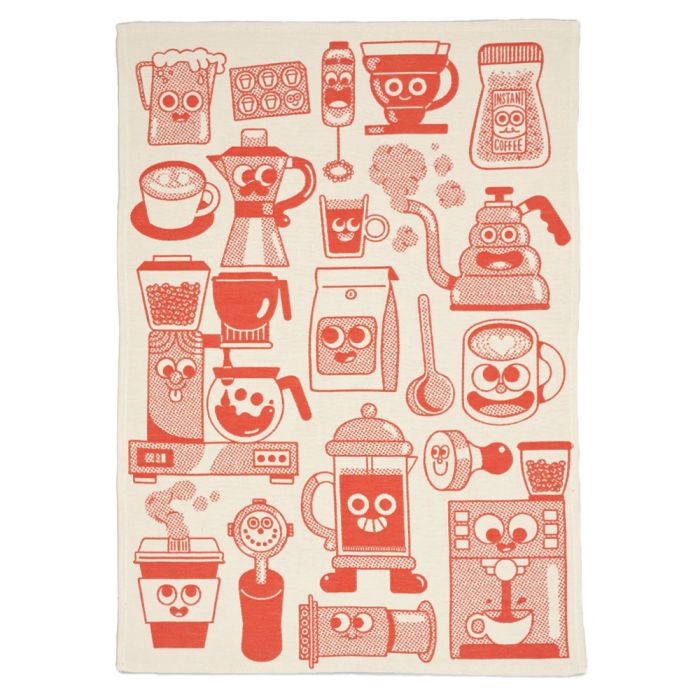 Wrap Tea Towel - Coffee Time