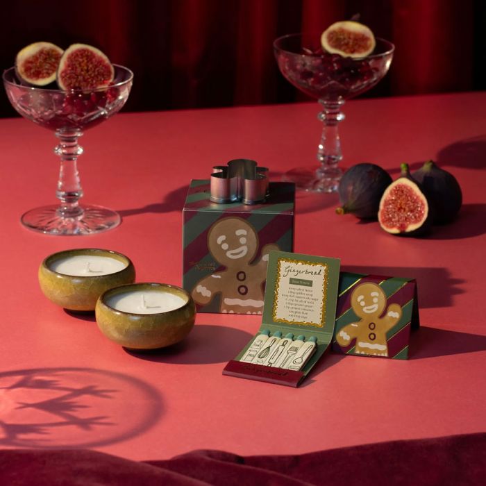 Zesty Lemons Christmas Matchbook - Gingerbread