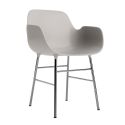 Normann Copenhagen Form Armchair - Chrome Base
