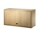 String Cabinet Flip Door, 78x30, Oak