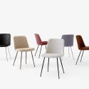 &Tradition Rely Chair HW9 - Upholstered with Seat Cushion and Tube Base