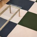 HAY Ethan Cook Flat Works Rug - Peach Green Check