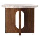 Audo Copenhagen Androgyne Side Table, Wood Base Ø50cm