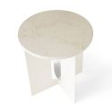 Audo Copenhagen Androgyne Side Table - Crystal Rose / Ivory