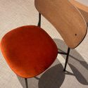 Audo Co Chair - Upholstered Seat, Black Frame