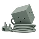 AVOLT Square 1 UK Power Extension Lead - Oak Green