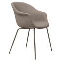 Gubi Bat Dining Chair -  Fully Upholstered Metal Base