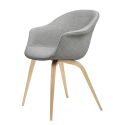 Gubi Bat Dining Chair -  Fully Upholstered Wooden Base