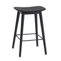 Muuto Fiber Recycled Bar / Counter Stool - Wood Base