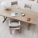 Fredericia BM62 Linen Webbing Armchair