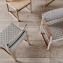 Fredericia BM62 Linen Webbing Armchair