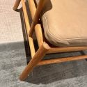 Carl Hansen OW149 Colonial Chair - Oiled Oak & Terra Leather Marble