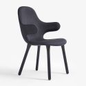 &Tradition JH1 Catch Chair with Wooden Leg Base