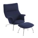 Muuto Doze Lounge Armchair - High Back, Tubular Base