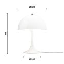 Louis Poulsen Panthella 320 Table Lamp