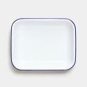 Falcon Enamelware 5 Piece Bake Set - White with Blue rim