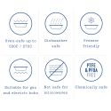 Falcon Enamelware Mug 350ml - White with Blue Rim