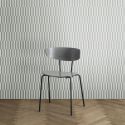 Ferm Living Herman Dining Chair - Black Steel & Grey Oak Veneer